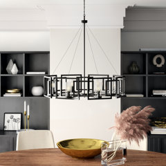 Wide drum online chandelier